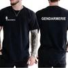 Short Casual Cotton ShirtsFrench Gendarmerie T Shirt Short Sleeve Gendarmerie PSIG Tshirt Man Sweatabsorbent Tshirt Tops Tees