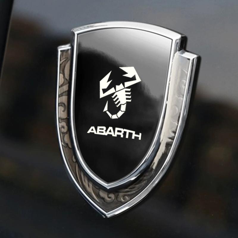 Adesivi per auto 3D accessori in metallo accessorio auto per abarth 695 595 500 competizione