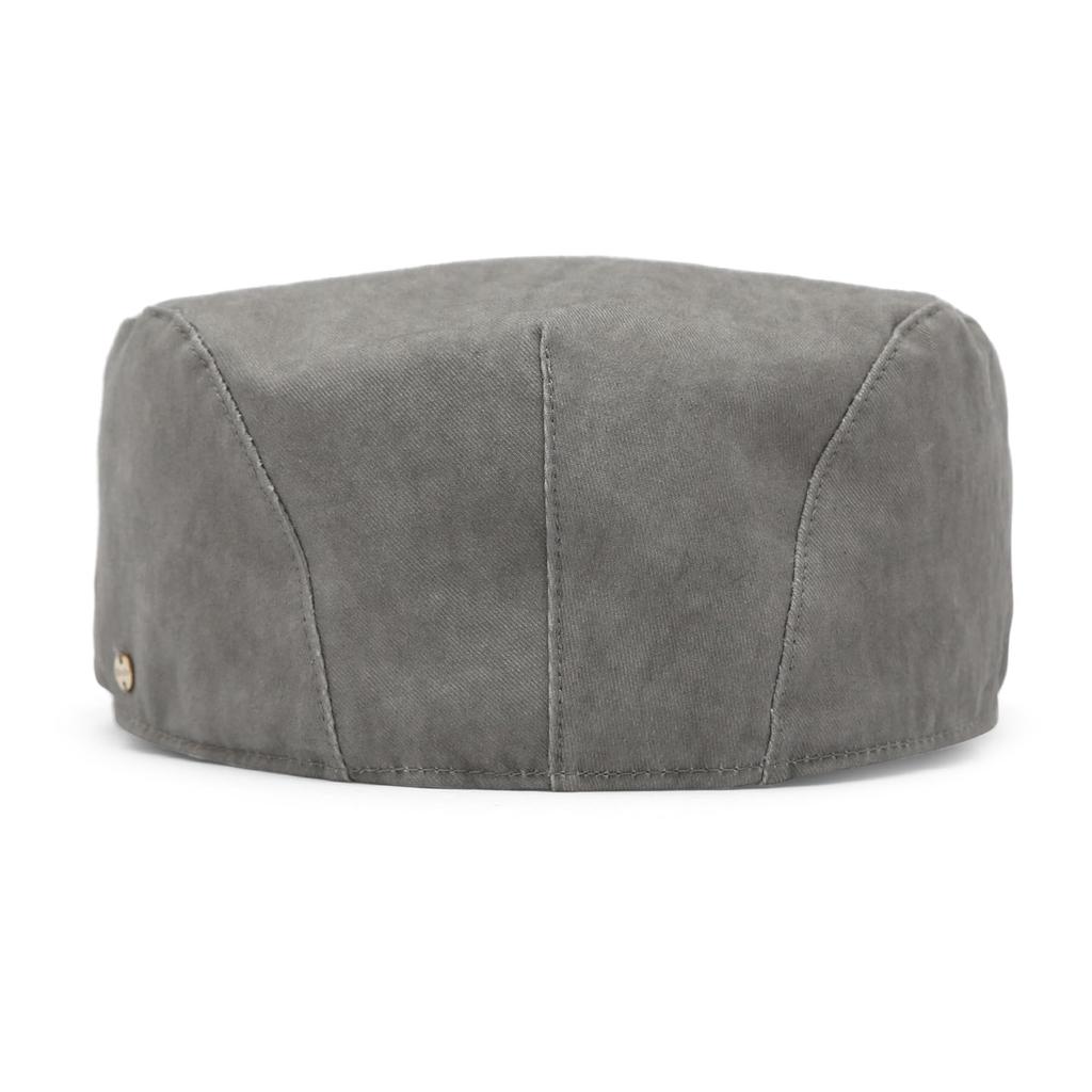 Vintage Classic Washed Cotton 4 Season Standard Size Unisex Painter Beret Hunting Retro Cap Korean Hat for Women [UNDERCONTROL] (Dust Gray)