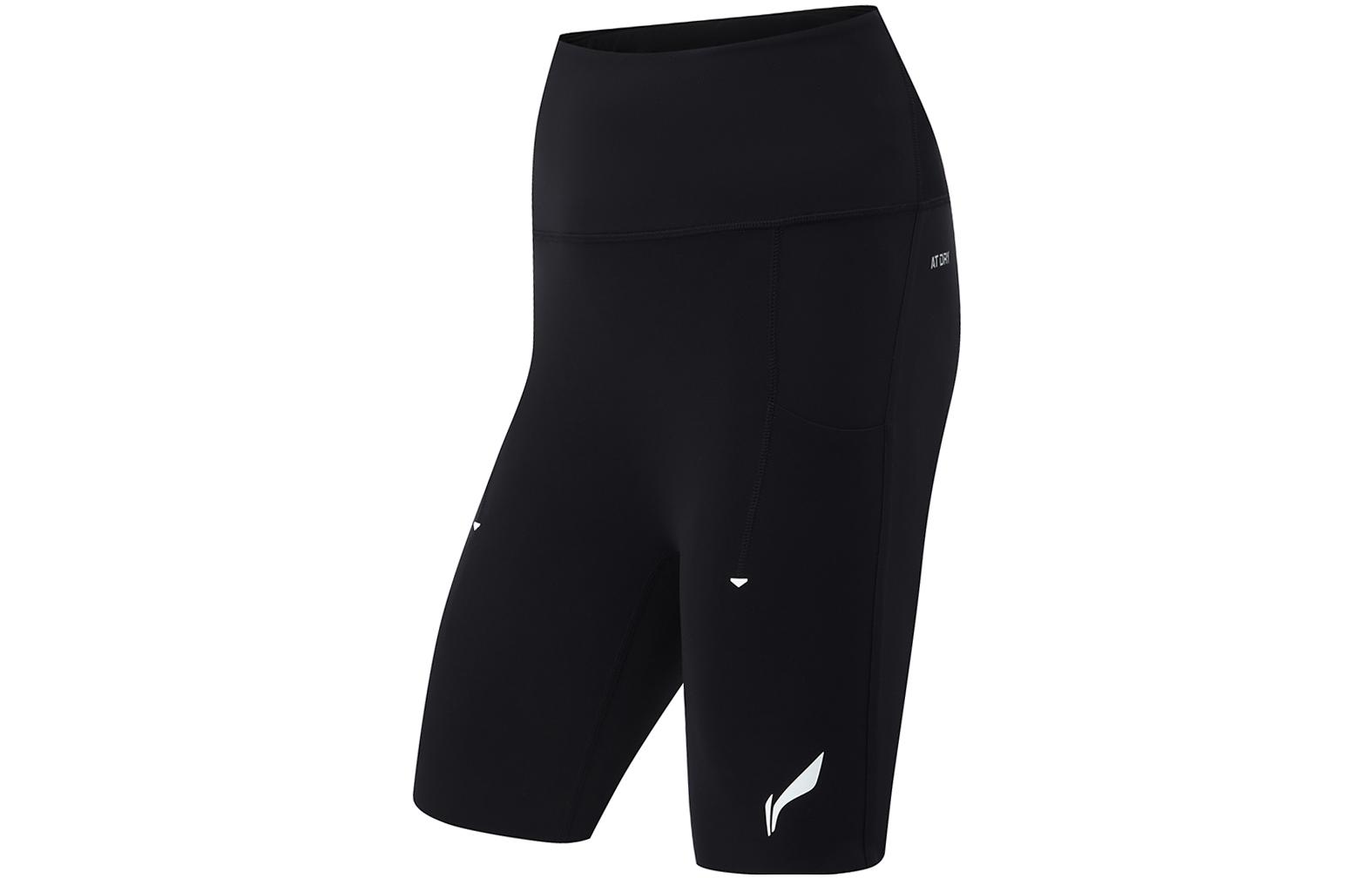 Li Ning Коллекция для бега Спортивные шорты Женские Черные AUSU004-1