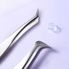 YOUSHA - Stainless Steel Eyelash Tweezers (various Designs)