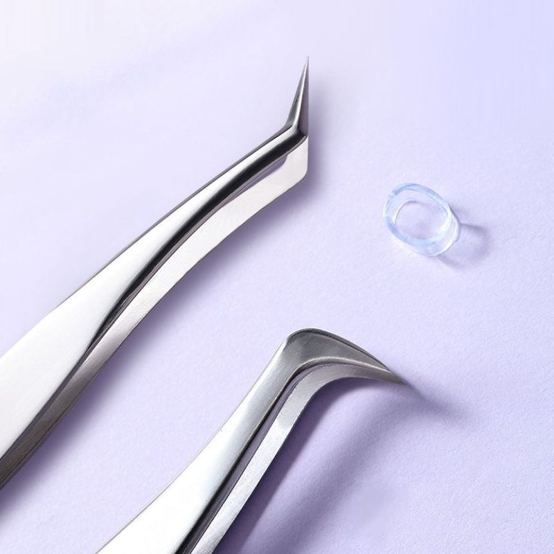 YOUSHA - Stainless Steel Eyelash Tweezers (various Designs)