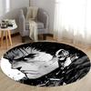 Guts Sword in Berserk Printed Round Carpet for Living Room Bedroom Kitchene Rugs Mats Flannel Anti-Slip Rug Decoration Gift
