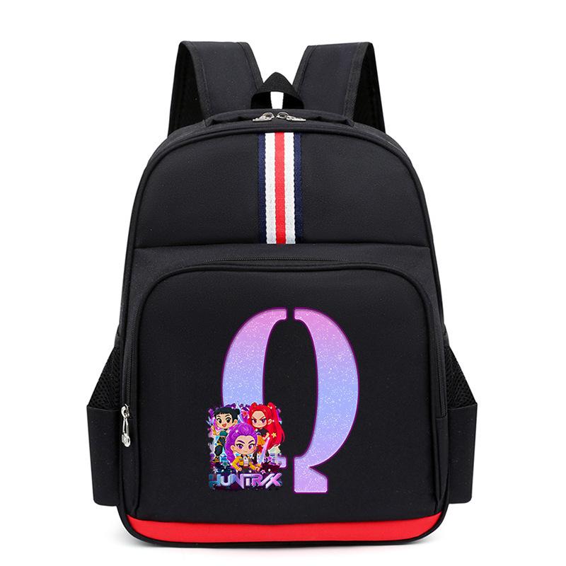 Anime Cartoon 26 Letters Lightweight Children'S Backpack Large Capacity School Trend School Bag For Primary And Secondary School Students