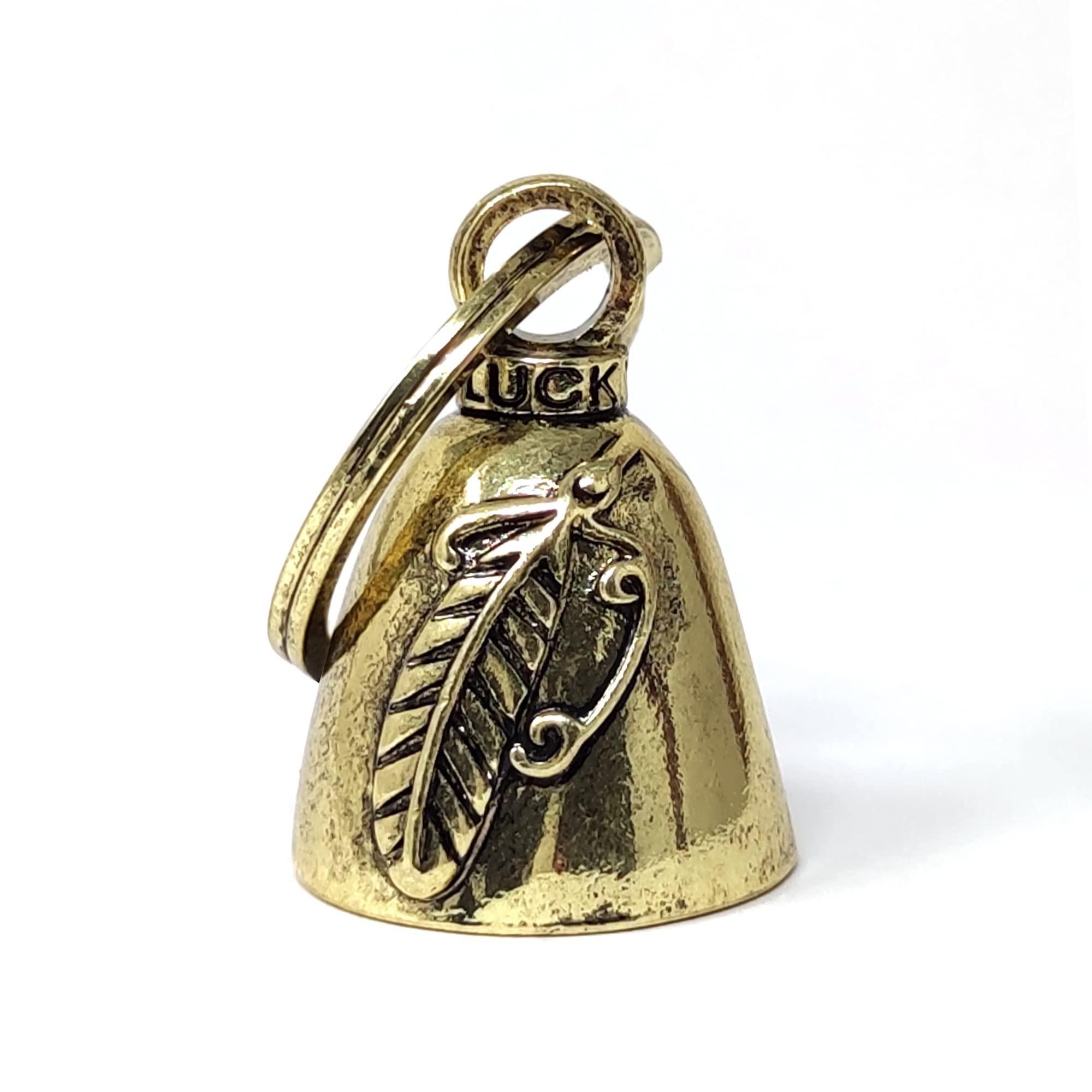 

[TRIUMPHAL] Брелок-колокольчик для охраны, байкерский колокольчик, амулет, безопасность дорожного движения, перья, крылья, золото lbtu-005a