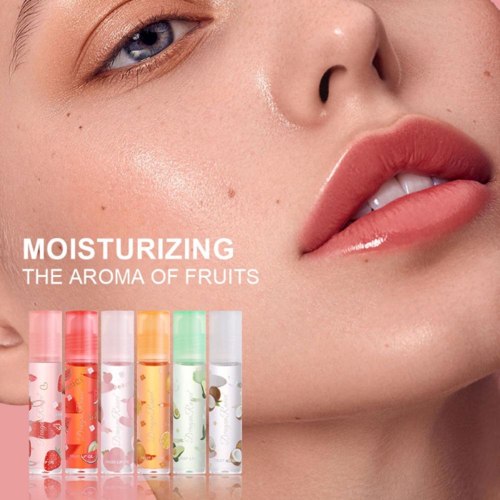 Strawberry Transparent Lip Oil Fruit Lip Oil Moisturizing, Moisturizing and Moisturizing, Autumn and Winter Protection Lip Oil