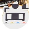Music Stand, Keyboard Score Holder with Clips, Portable Sheet Support