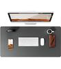 Leather Desk Pad Protector, Mouse Pad, Desk Mat, Waterproof Non-Slip PU Desk Blotter, Computer Desk Pad for Women