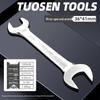 Metric Mirror Finish Double End High Hardness Open End Wrench - Multi-Spec Hand Tool