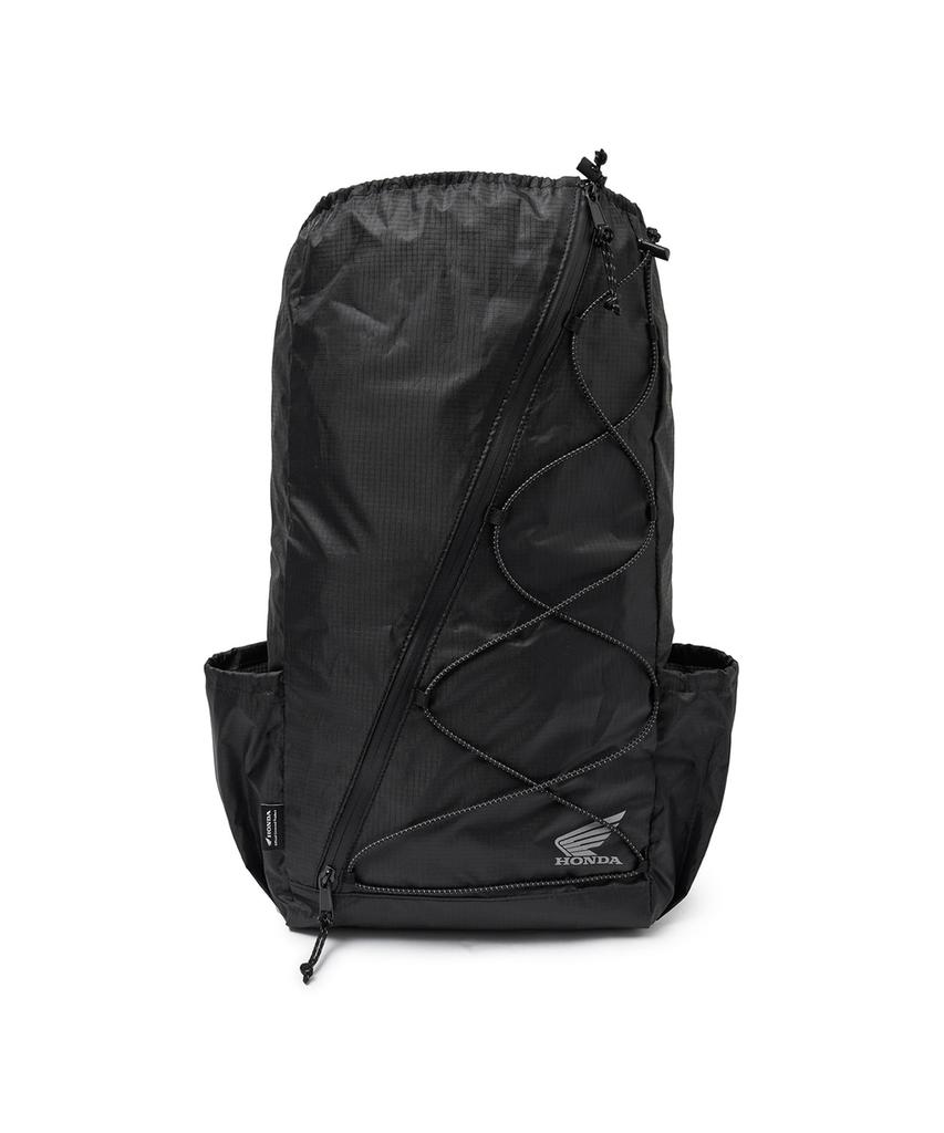 Phyps Motorcycle Original Wing Logo Half Mesh Bag Black