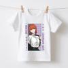Cotton Kids T Shirt Chainsaw Man Makima Anime Print Short Sleeve Summer Casual Tee for Boys Girls Clothes Top