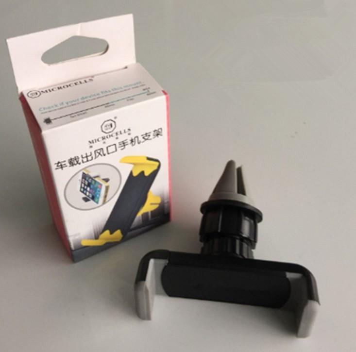Suporte de Telefone para Carro Com Rotação de 360 Graus e Design de Clipe Para Navegação e Uso em Mãos Livres