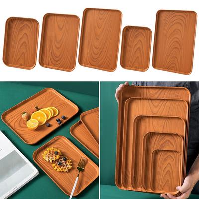 Nouvelle Palette Rectangulaire en Plastique Style Nordique Palette Alimentaire pour Pain Dessert Ménage