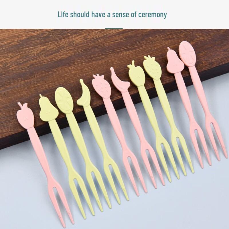 Fangcaodi Cute Cartoon Plastic Cake Forks