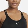 Nike Dri-FIT One Elastika Solid Logo Round Neck Loose Tank Top Women Tops Black DD4941-010