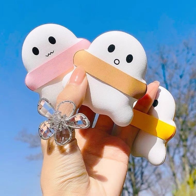 1pc Nette Cartoon Weiche Kosmetik Puff Luft-Kissen Concealer Pulver Make-Up Schwamm Glatte Puff Schönheit Werkzeuge Nass Trocken dual Verwenden