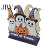 Halloween Napkin Holder Wooden Holder, Ghost Pumpkin Decorative Tabletop Tissue Dispenser, Rustic Kitchen Counter Storage Paper Organizer for Holiday