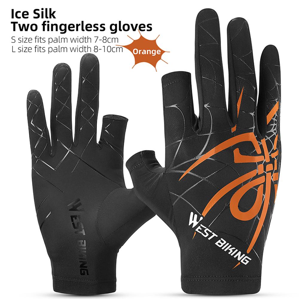 Cooling Cycling Gloves Elasticity Washable Quick Drying Gloves Breathable Sunshine-proof Mitts Road