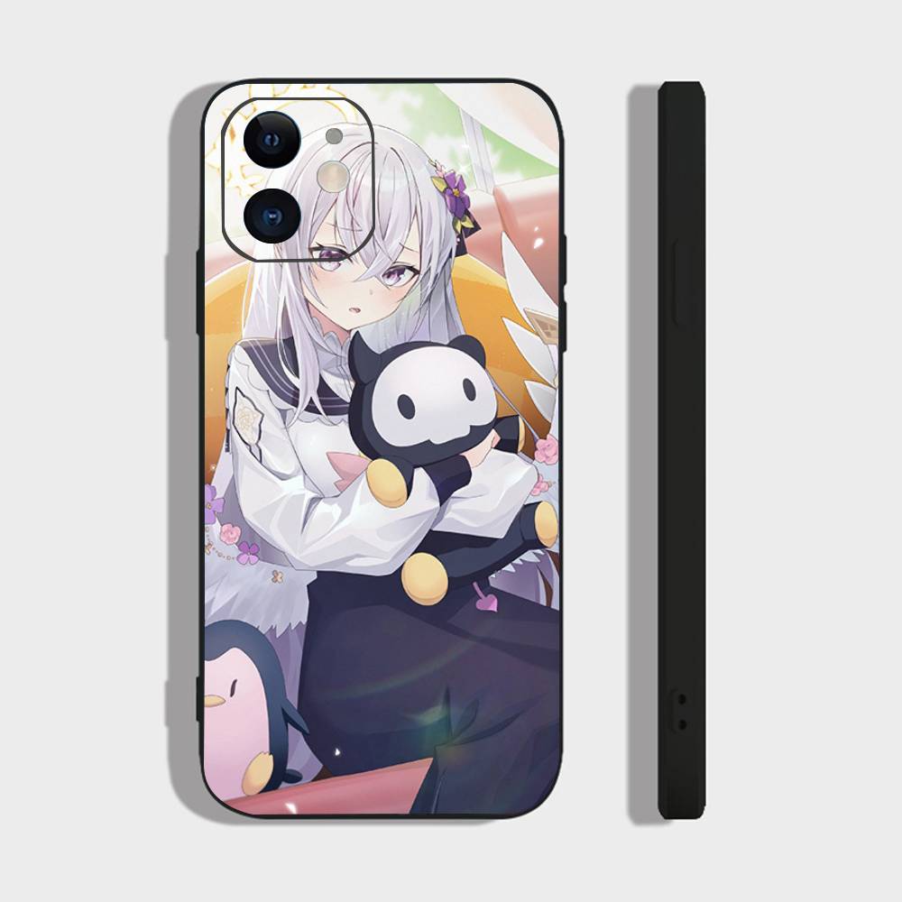 Shirasu Azusa Anime Games Blue Archive Phone Case For IPhone 17 Air 16 15 14 13 Pro Max 11 12 Black Silicone Cover