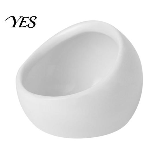 Durable Hamster Dish Ceramic Food Bowl, Small Animals Feeding Drinking Non-tip Pet Bowl for Dwarf Gerbil Rat Mice Guinea Pig Golden