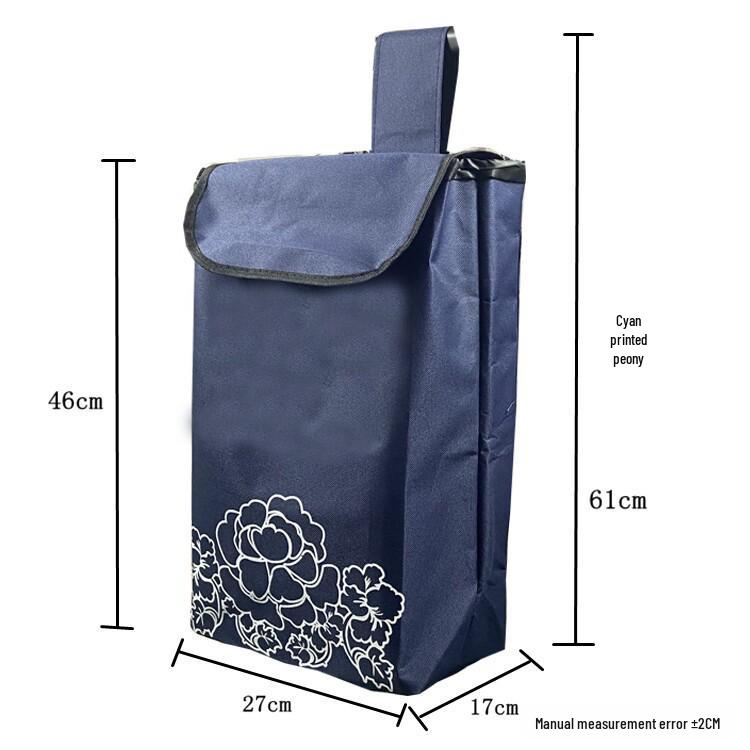 Waterproof Oxford Cloth Shopping Cart Bag – Thickened, Portable, and Durable Handcart Bag
