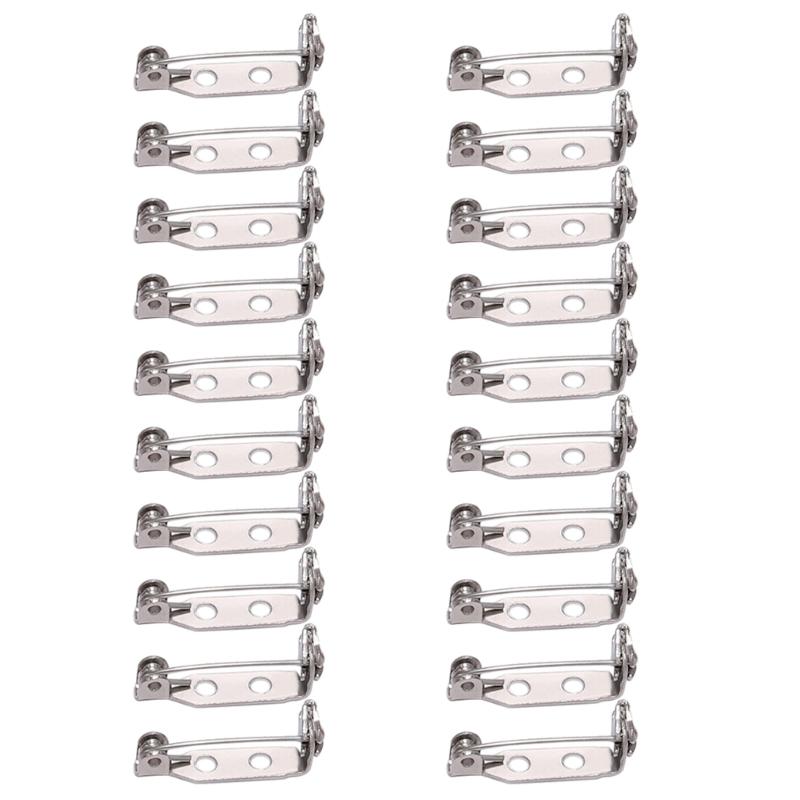 20x Brož 20/25/32mm Zapínání na zadní straně Bezpečnostní odznaky Šperkařské komponenty pro DIY řemesla
