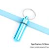 Portable Aluminum Pill Case with Keychain & Sealed Earplugs - Outdoor Survival Gear Pendant