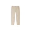 Anta Training Series Solid Color Mid-Rise Woven Straight Leg Casual Pants Men Bottoms Khaki 152427507-5