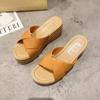 Woman Slippers Flip Flops Sandals New Style Shoes for Women High Quality Elegant Slides and Fashionable Natural Skin On Offer 39