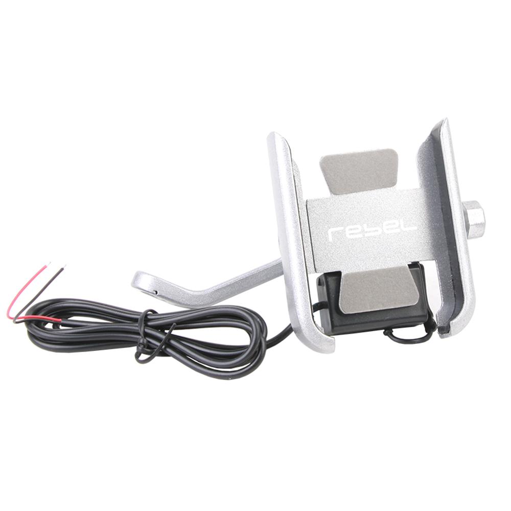 Motorcycle Phone Holder With USB Charger For Honda CMX250 CMX500 CMX300 CMX1100 CMX 250 500 300 1100 Rebel