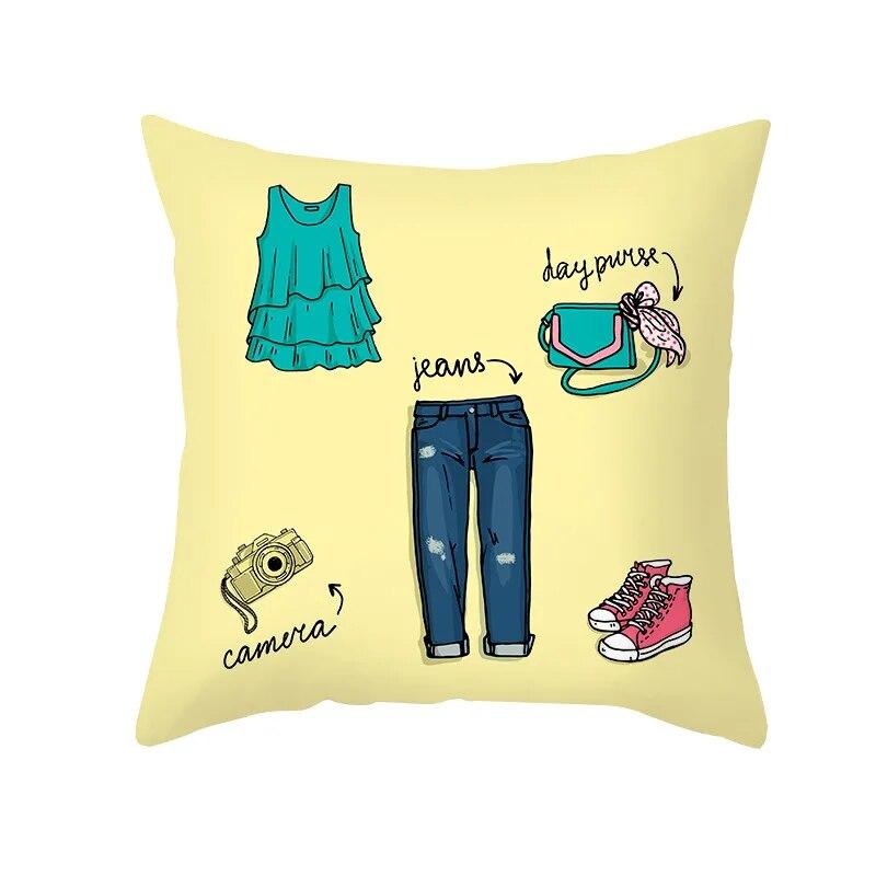 Cartoon Fruit Pillowcase Office Cushion Cover Living Room