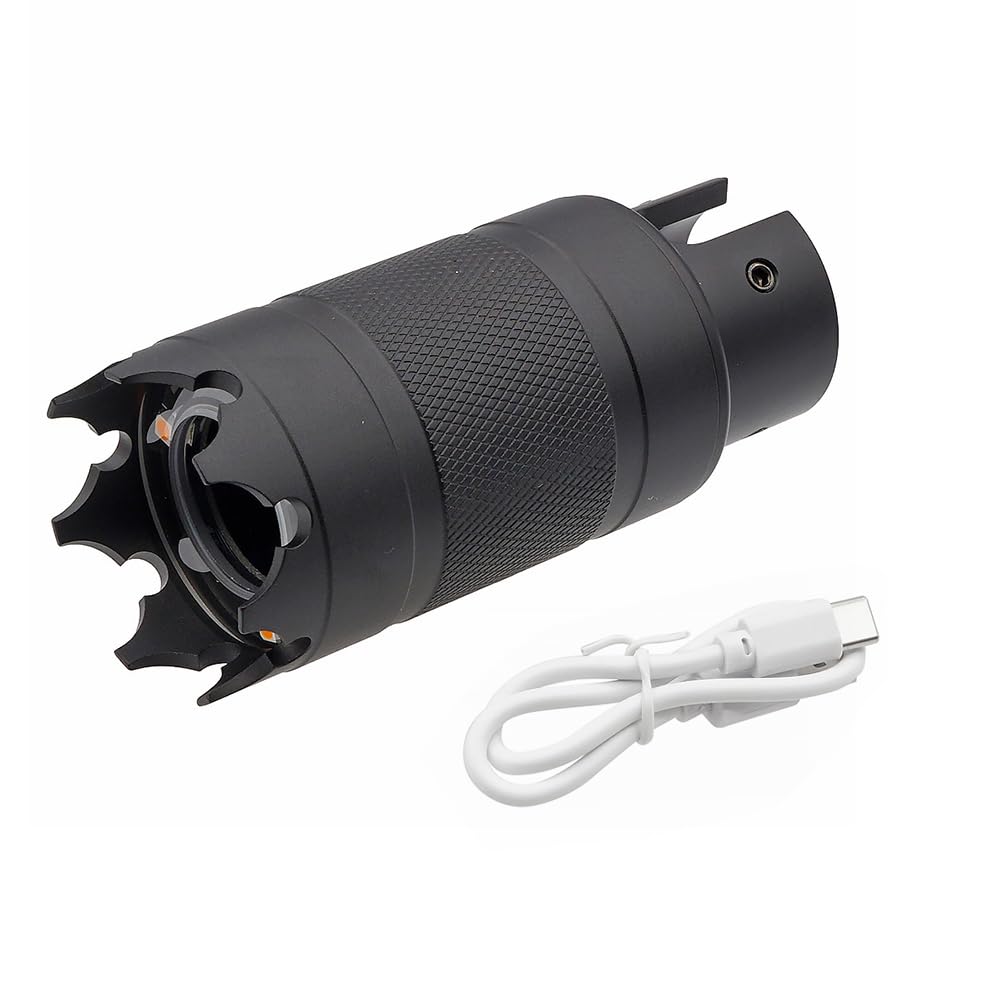 Ryohin Buhin 5KU Muzzle Flash Tracer Unit for Tokyo Marui M870 and Benelli M3 Shotguns, 24mm Diameter, Glow-in-the-Dark Bullets