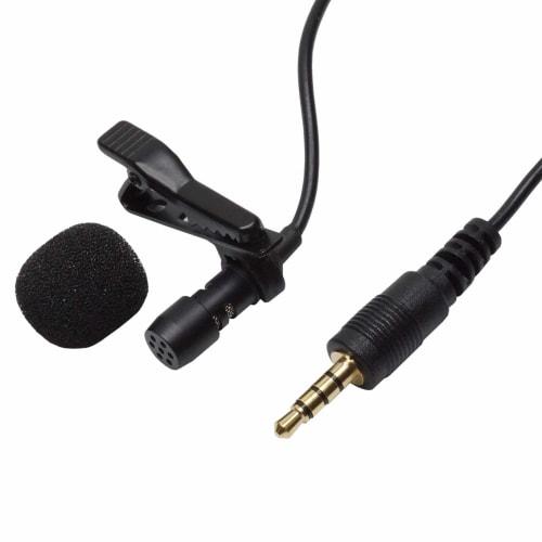 prendre 4-pole 3.5mm Condenser Microphone, Omnidirectional, Pin Microphone, Mini Microphone, Clip, Storage Bag, Compatible with Android Smartphones, P