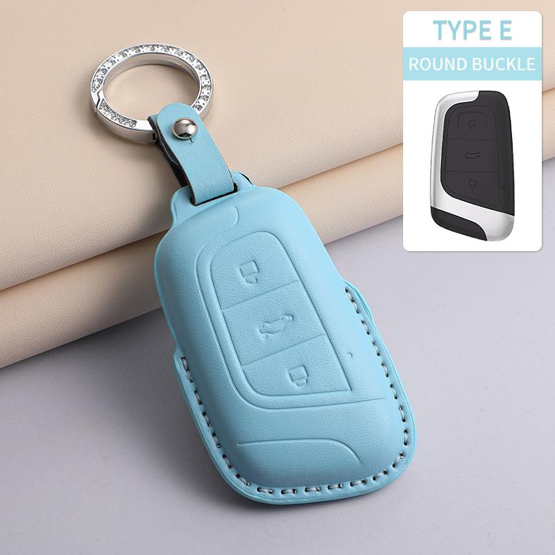 For Chery Tiggo 5 7 8 Tiggo 8 3x Arrizo 5 6 Pro Gx 5x EQ7 Jaecoo J7 7 J8 Omoda 5 C5 PU Car Keychain Shell Holder Car Accessories