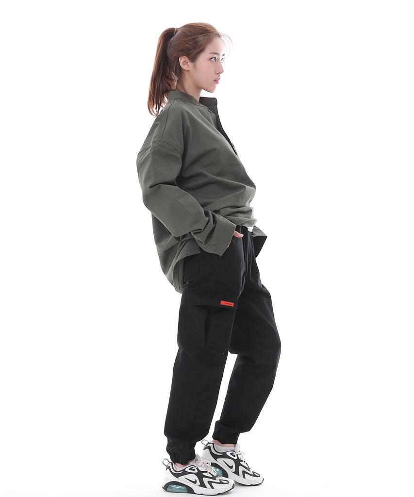 Seinteukeulu Retroline Cargo Jogger Pants Rl-311Cj Black