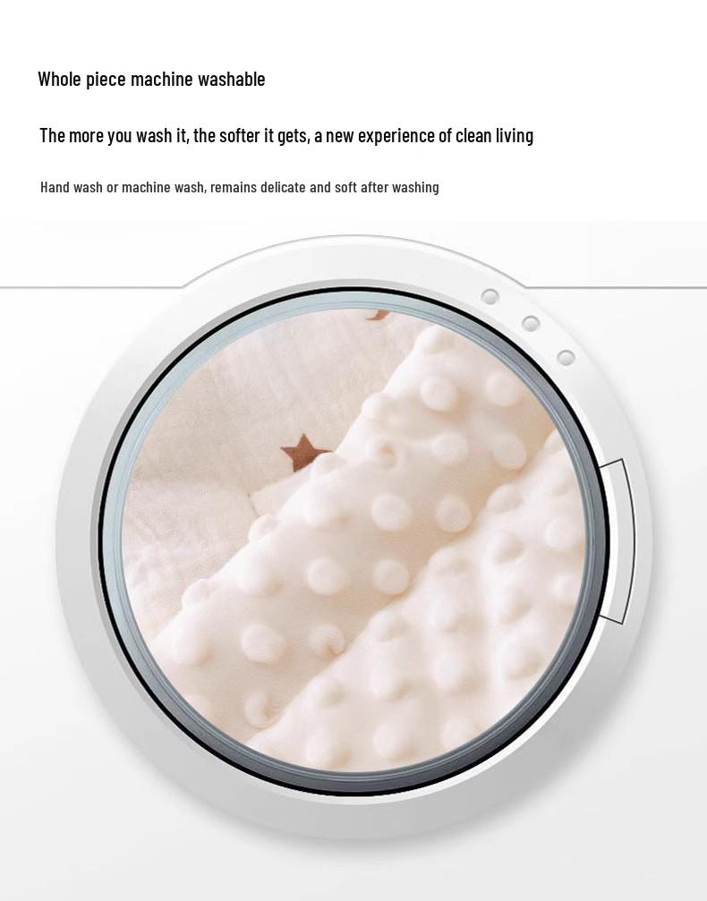 Soft & Cozy Baby Stroller Cushion: Pure Cotton Mattress with Dot Fleece for Autumn and Winter Comfort