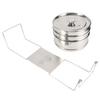 Pentola Vaporiera in Acciaio Inossidabile Impilabile a 3 Livelli Set Pentole Vaporiera Cuoci Cibo Pentola a Pressione Accessori da Cucina