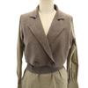 AMERI UNDRESSED Long sleeve Knit docking shirt F Brown Men's Used