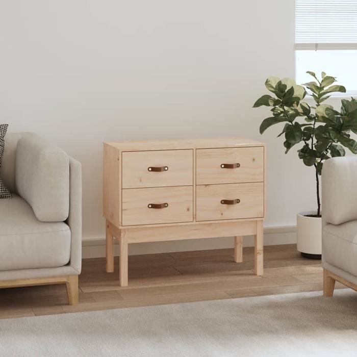 821739 vidaXL Armoire console 90x40x78 cm Bois de pin solide