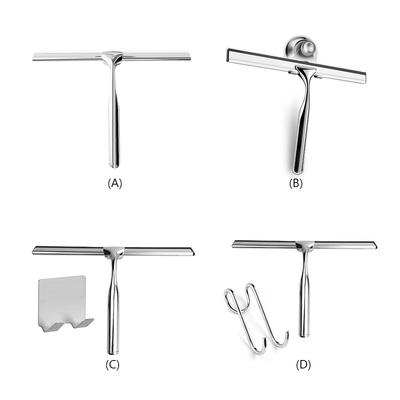 Stainless Steel Window Glass Wiper Antiskid Handle Shower Squeegee Wiper Brush Corrosion Resistance Household Cleaning Tool