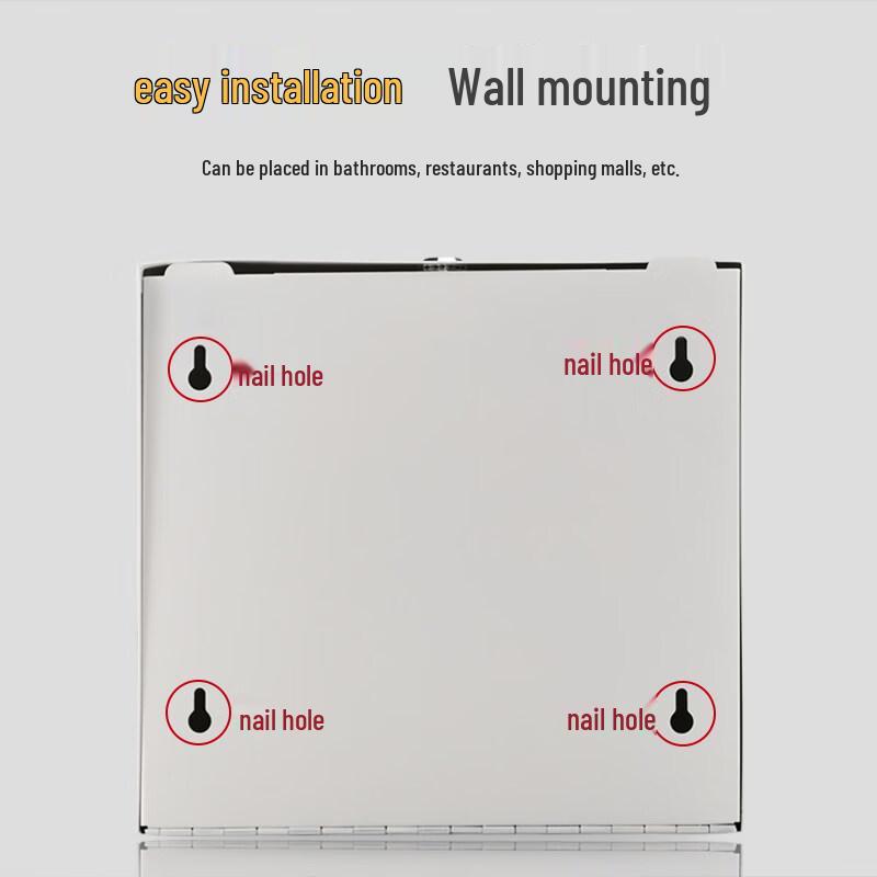 Homeglen 304 Stainless Steel Wall-Mounted Tissue Box