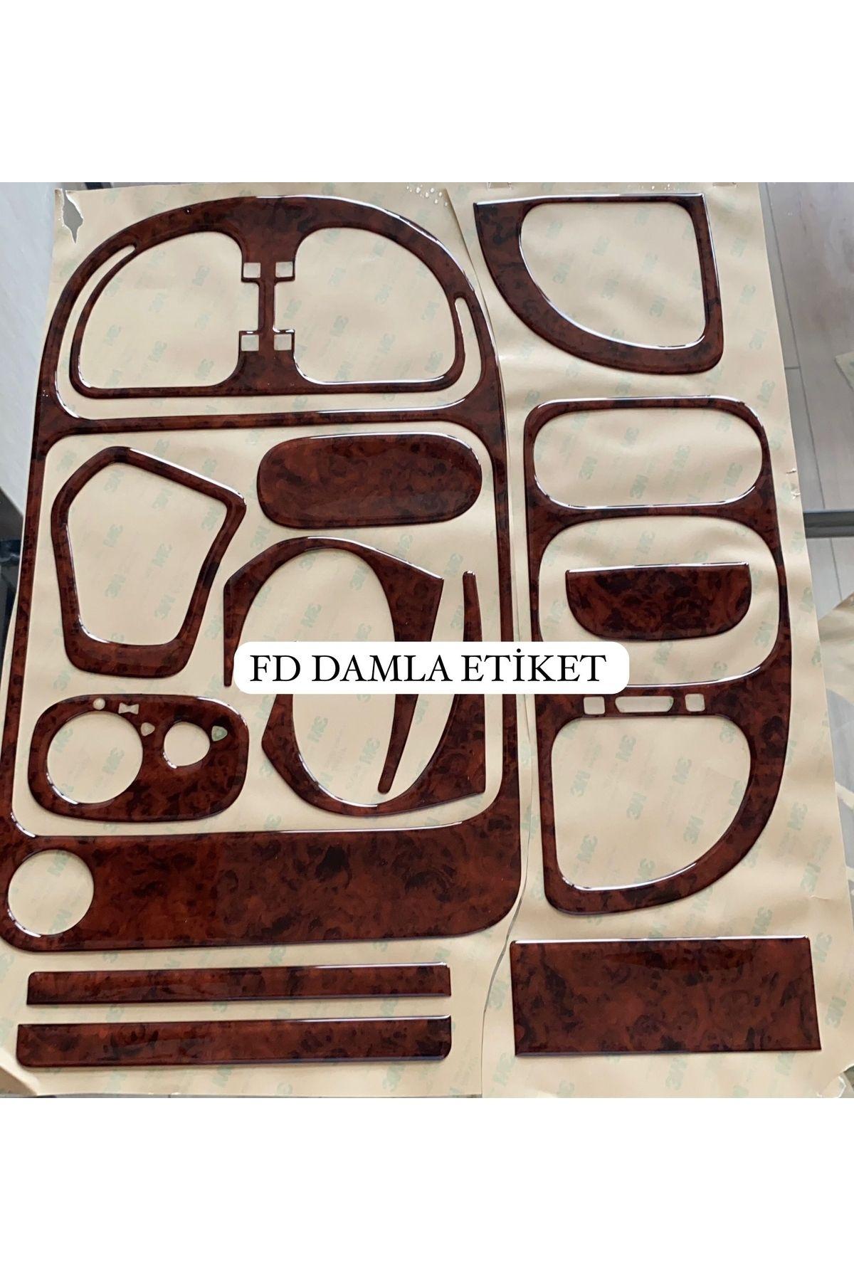 

Ford Transit 2000-2005 Torpido, Konsol, Trim, Göğüs Kaplama Set Maun Renk Özel Dizayn