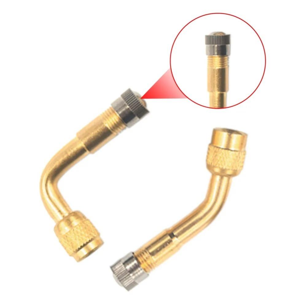 Car Tyre Inflation Valves Copper Extension Tube 45 90 135 Degree Angle Bent Valve Adaptor Motorcycle Bike Tyre Valve Connector