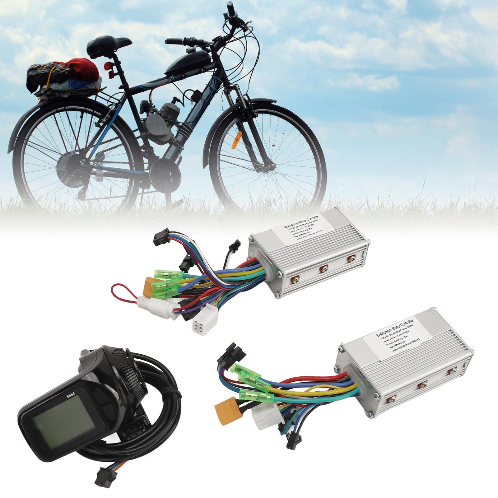 

Electric Bicycle Brushless Controller Kit 24V 36V 48V 500W 25A Lithium Battery Dual Drive Brushless Motor Controller with LCD Meter
