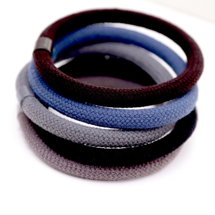 2023 New Seamless Elastic Rubber Band Cotton High Stretch Hair Tie Cute Kids Hair Binding Rope
