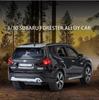 1/32 Subaru Forester SUV Alloy Off-Road Vehicle Miniature Scale Model Car Diecast Metal Sound and Light Collection Children Toy Gift