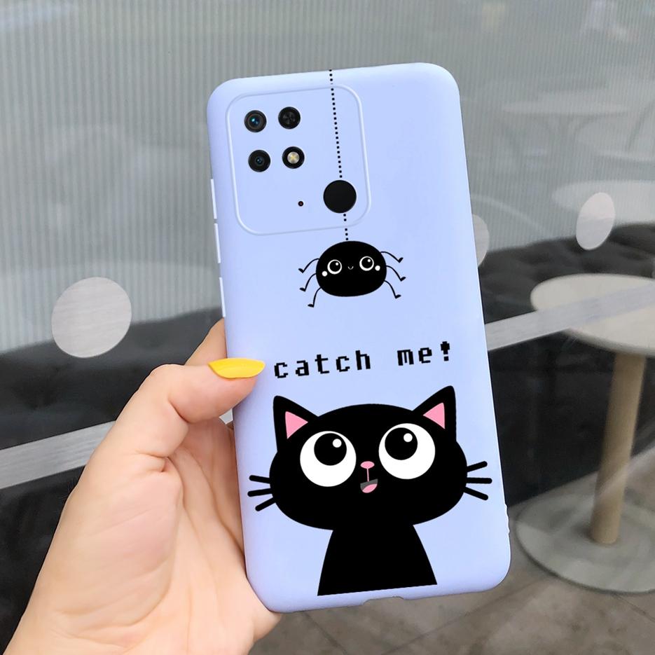 For Xiaomi Redmi 10C Case Cute Alien Cat Cartoon Cover Soft Silicone Phone Case For Xiaomi Redmi 10C 10 C Redmi10C Fundas Bumper