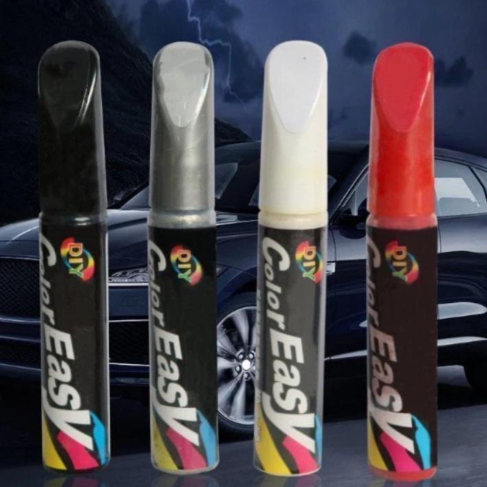 Pearl White Car Scratch Touch-Up Pen for Deep Mark Removal and Silver Self-Spray Paint