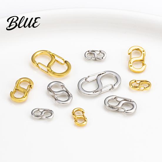 Necklace Closure Stainless Steel Clasp S-shaped Hook Clip Connector DIY