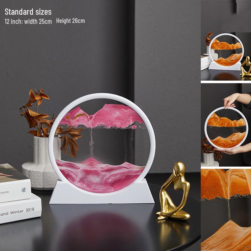 Treibsand-Sanduhr Kunst-Dekoration: Stilvolle Dekoration für Wohnzimmer & Weinschrank, Tolles Geschenk für Mädchen & Studenten